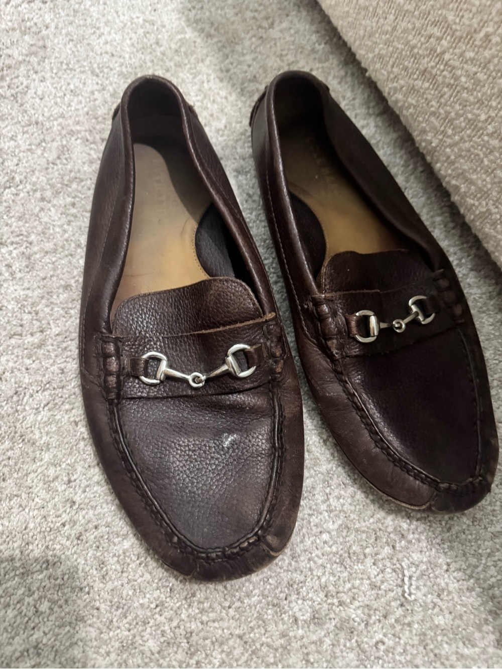 Cole Haan Men's Brown Leather Bit Loafers